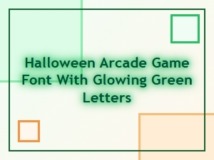 Neon Glow: the Haunted Arcade Game Font