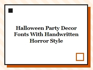 Chilling Halloween Fonts with Haunted Handwriting